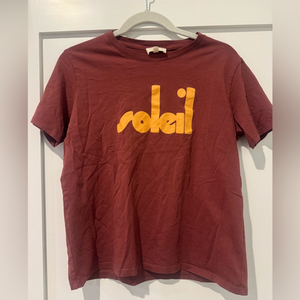 Sezane Soleil T-shirt - Sézane X Maddy Brun / Jaune - Size S